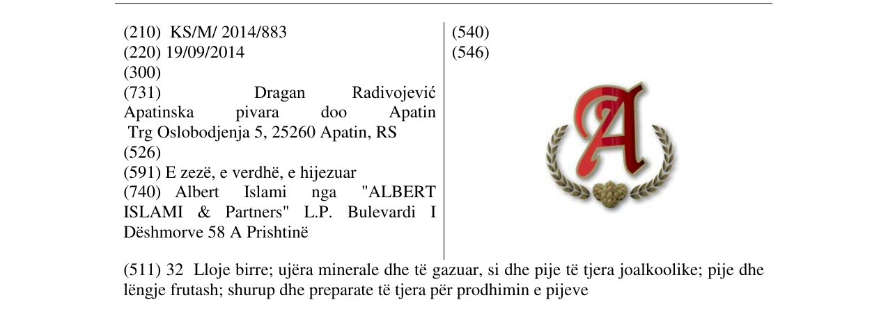Zëri i markës A në buletin