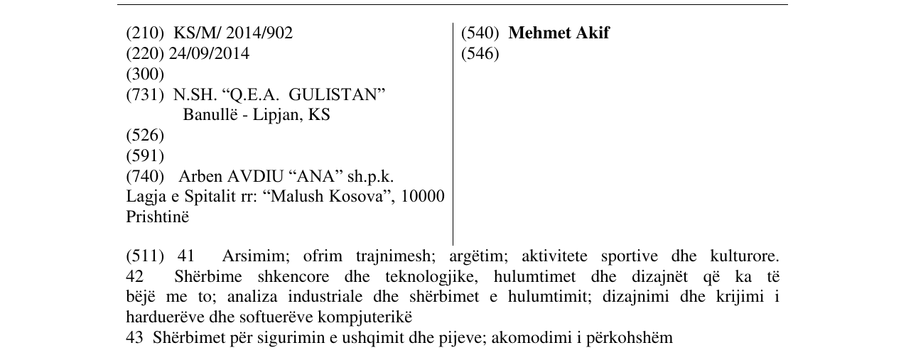 Zëri i markës Mehmet Akif në buletin