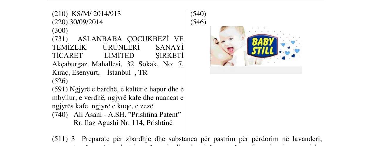 Zëri i markës BABY STILL në buletin