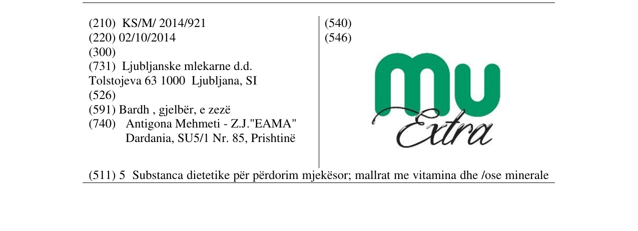 Zëri i markës mu Extra në buletin