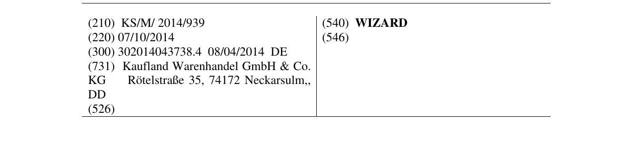 Zëri i markës WIZARD në buletin