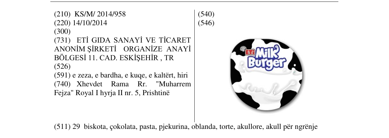 Zëri i markës Markë figurative në buletin