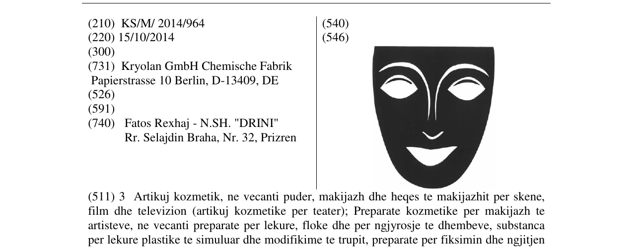Zëri i markës Markë figurative në buletin