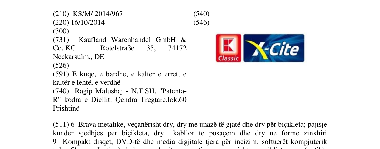 Zëri i markës Markë figurative në buletin