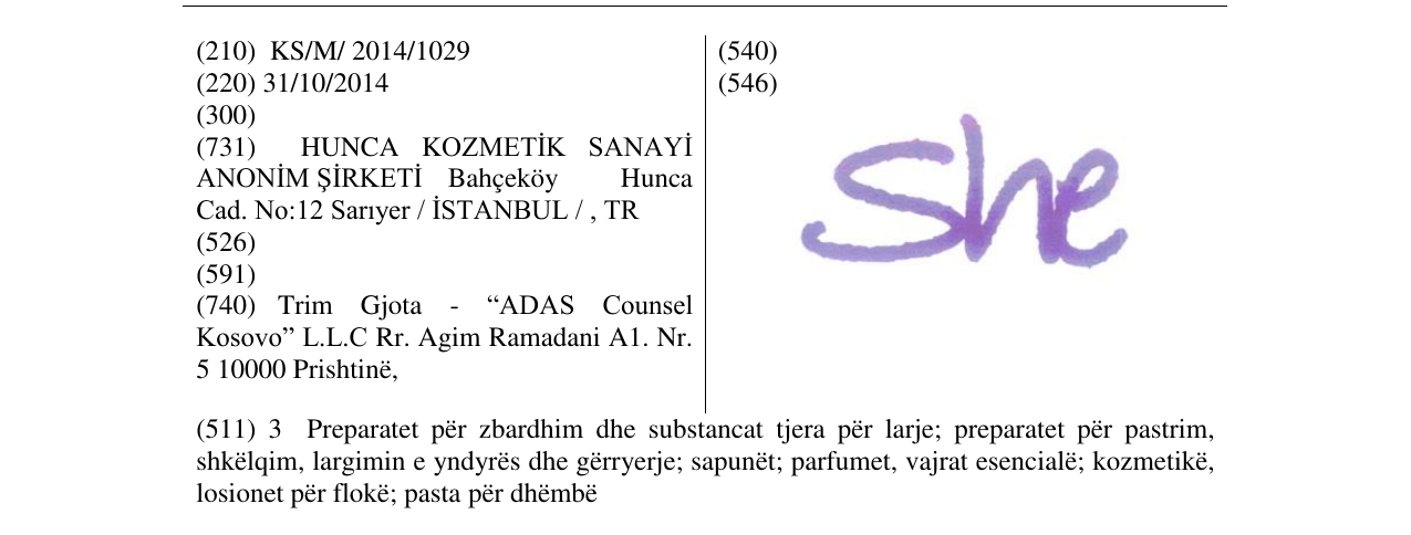 Zëri i markës She në buletin
