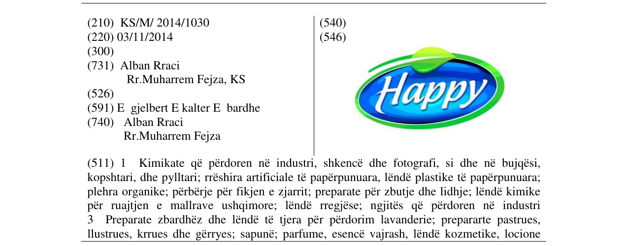 Zëri i markës Happy në buletin