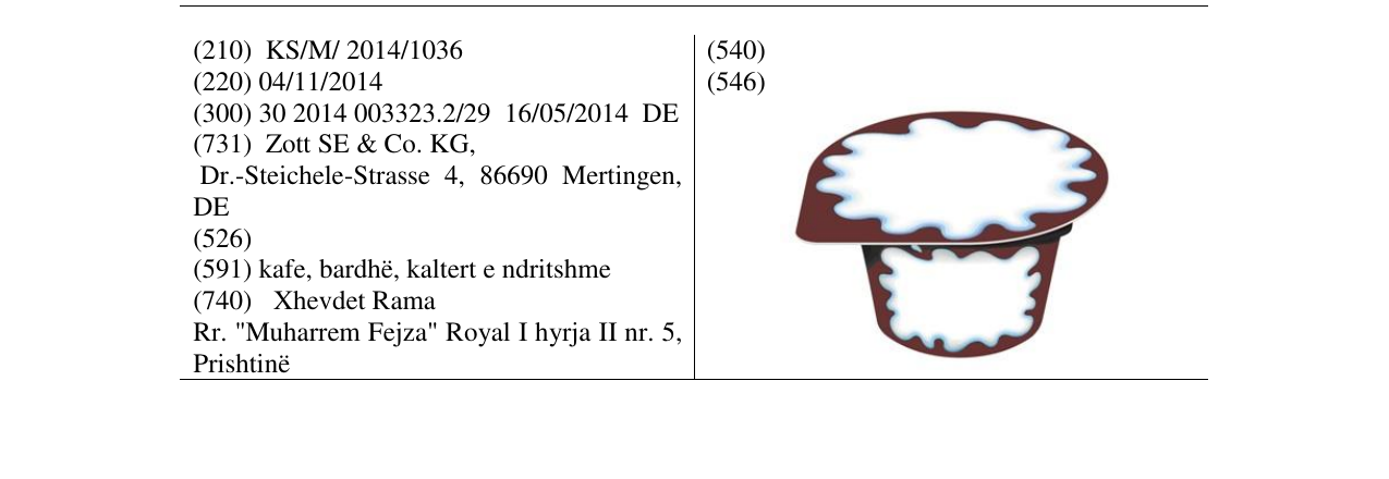Zëri i markës Markë figurative në buletin