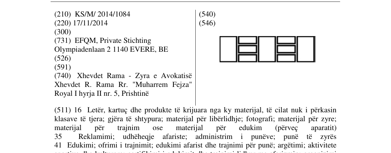 Zëri i markës Markë figurative në buletin