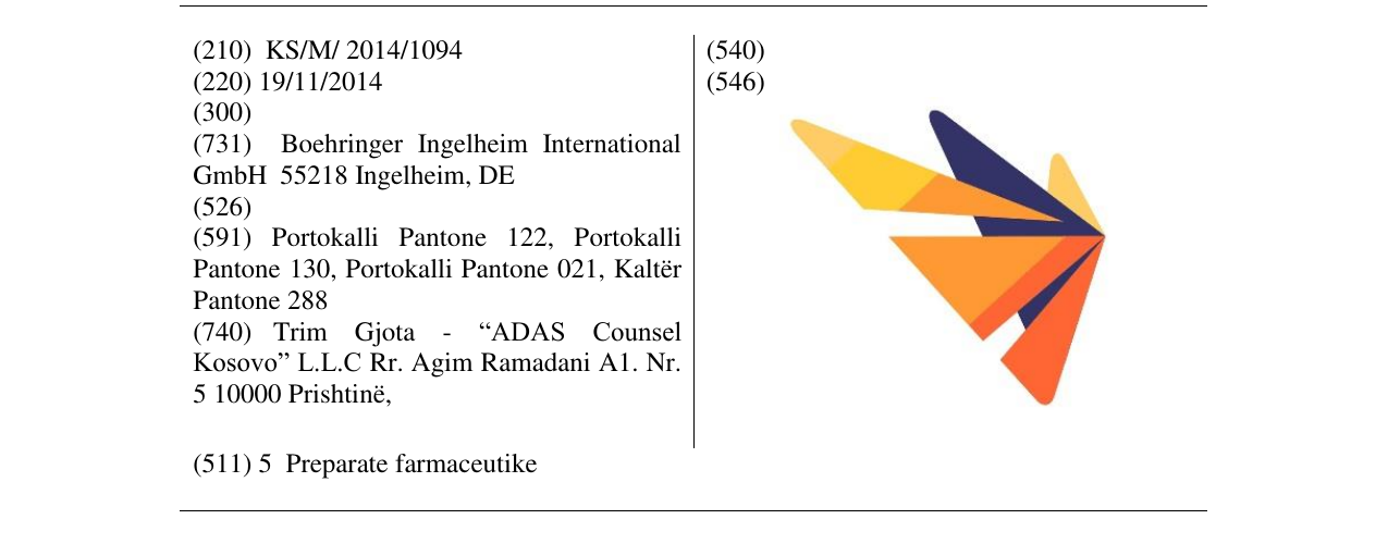 Zëri i markës Markë figurative në buletin
