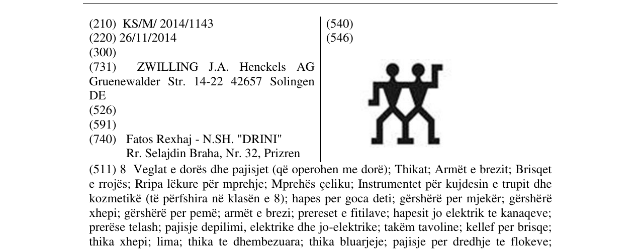 Zëri i markës Markë figurative në buletin