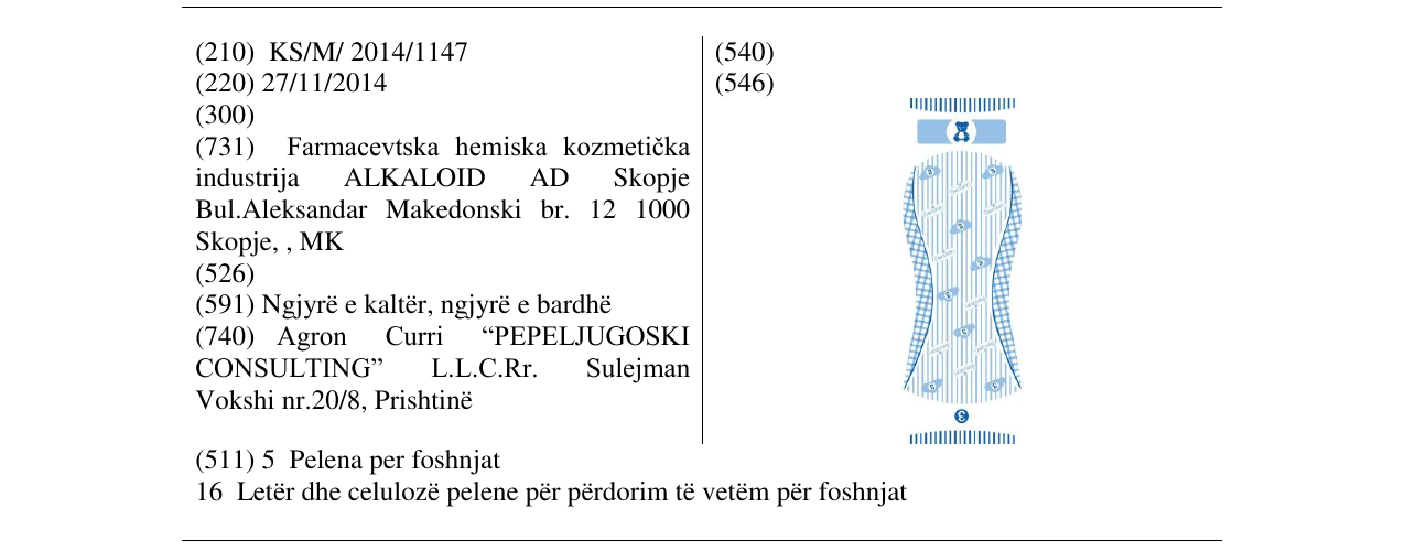 Zëri i markës Markë figurative në buletin