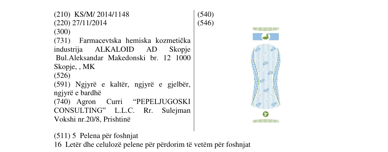 Zëri i markës Markë figurative në buletin