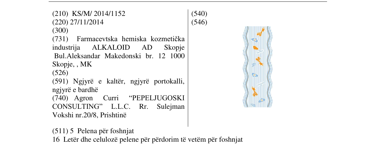 Zëri i markës Markë figurative në buletin