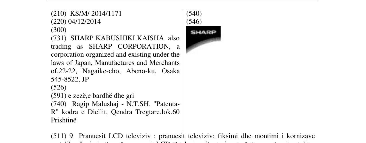 Zëri i markës SHARP në buletin