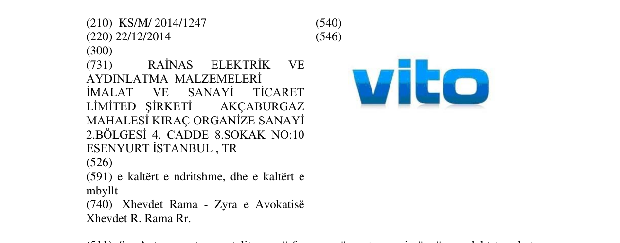 Zëri i markës vito në buletin