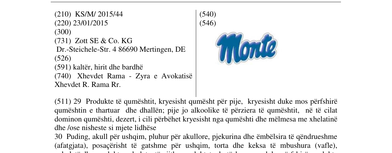 Zëri i markës monte në buletin
