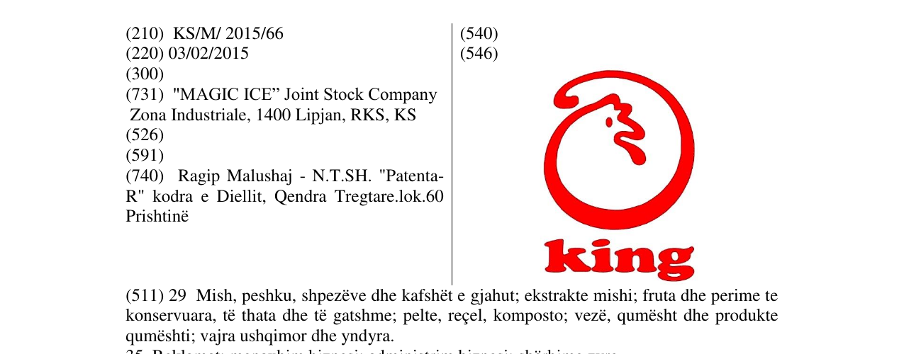 Zëri i markës king në buletin