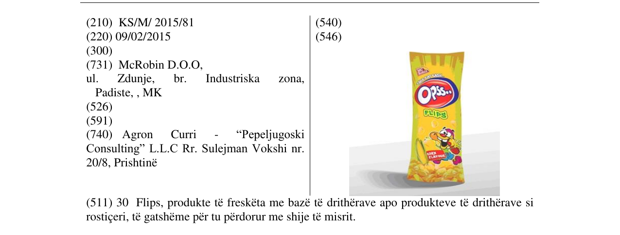 Zëri i markës Opss në buletin