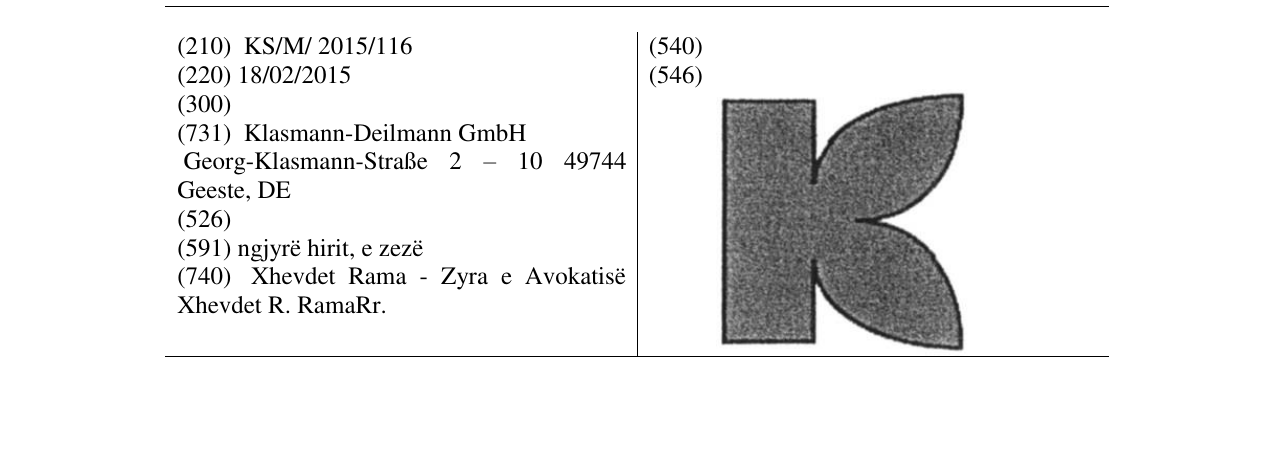 Zëri i markës K në buletin