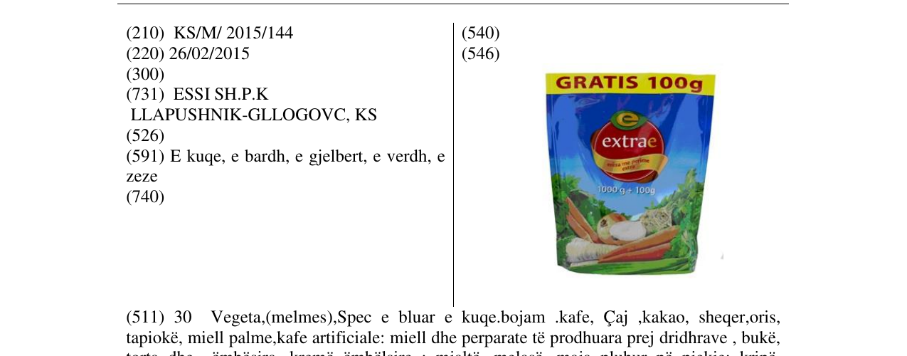 Zëri i markës extrae në buletin