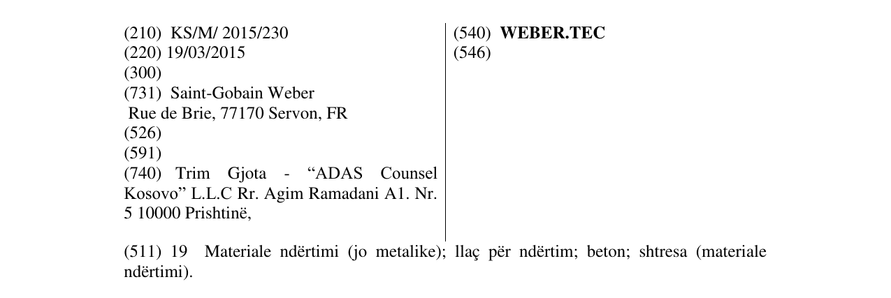 Zëri i markës WEBER.TEC në buletin