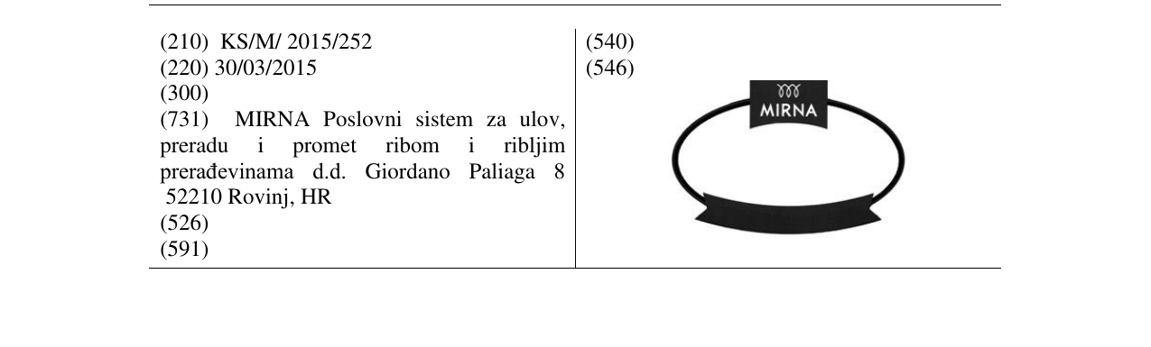 Zëri i markës MIRNA në buletin