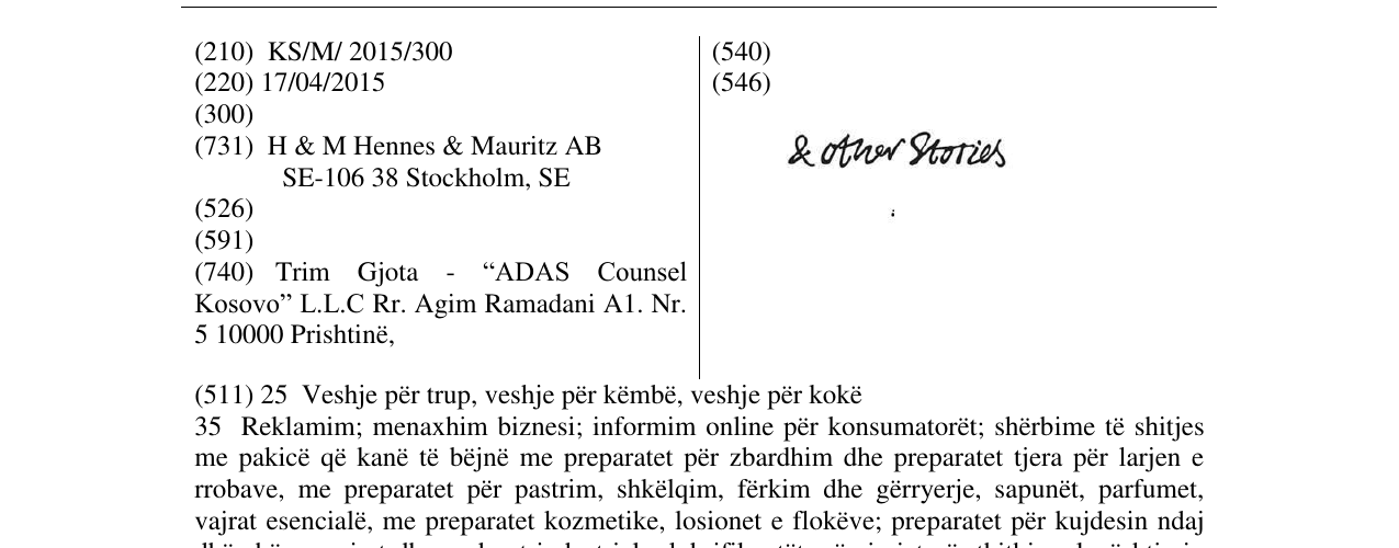 Zëri i markës Markë figurative në buletin