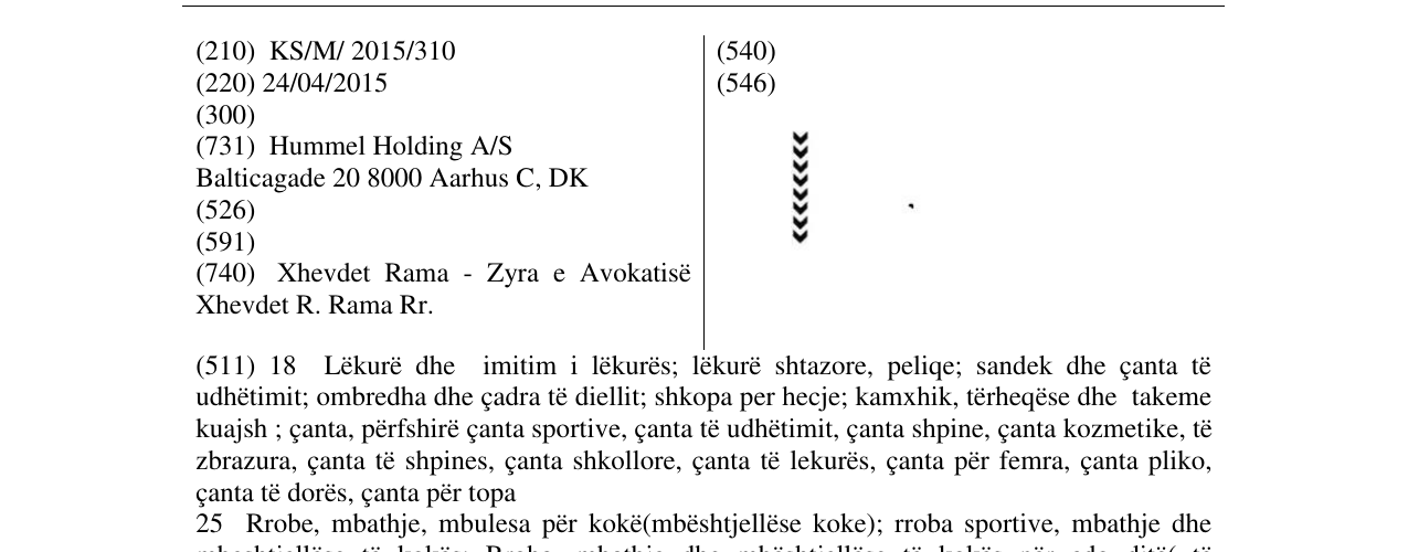 Zëri i markës Markë figurative në buletin