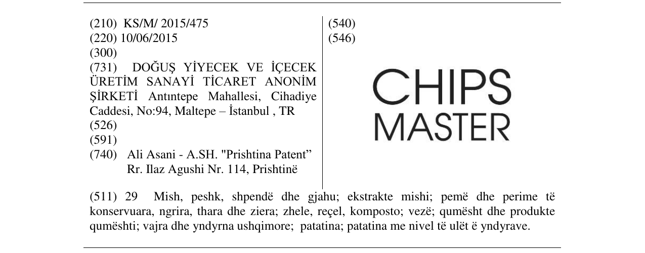 Zëri i markës Markë figurative në buletin