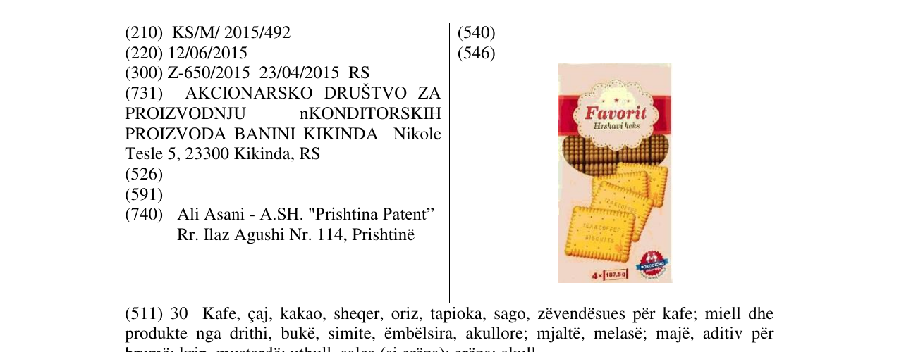 Zëri i markës Markë figurative në buletin