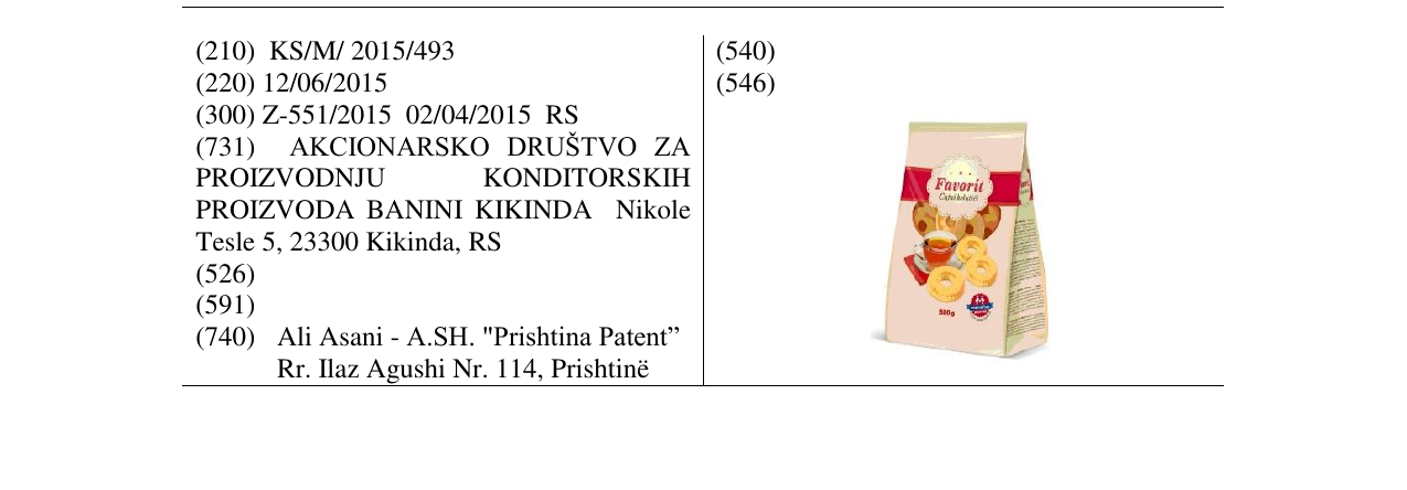 Zëri i markës Markë figurative në buletin