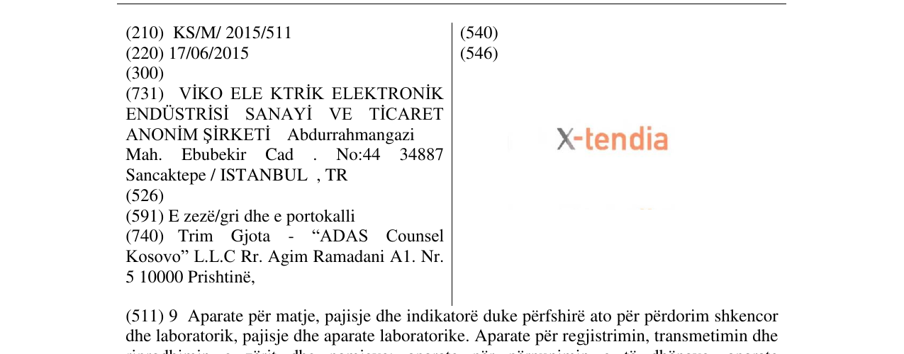Zëri i markës X-tendia në buletin