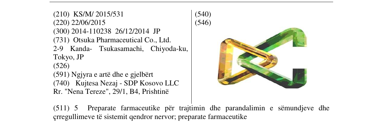 Zëri i markës Markë figurative në buletin