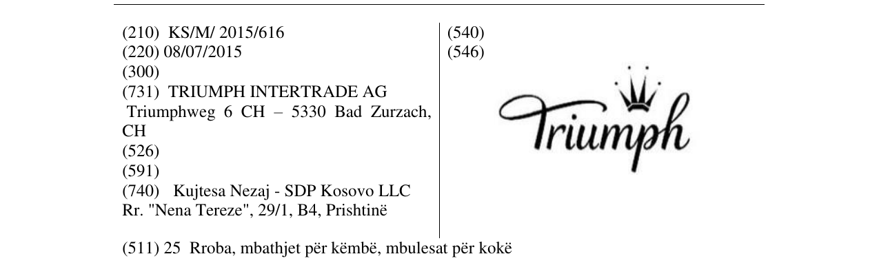 Zëri i markës Markë figurative në buletin