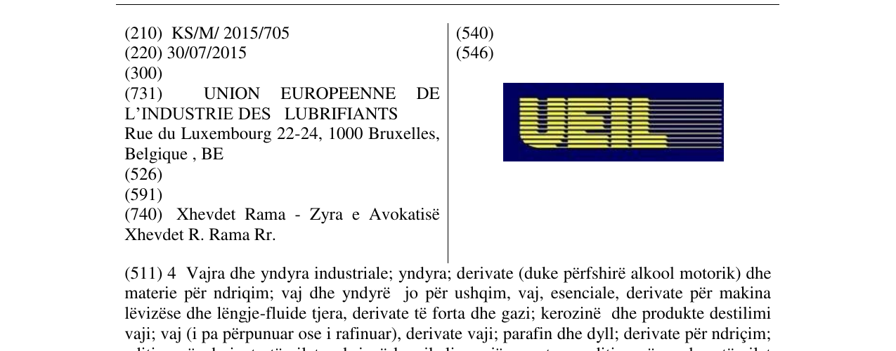 Zëri i markës Markë figurative në buletin