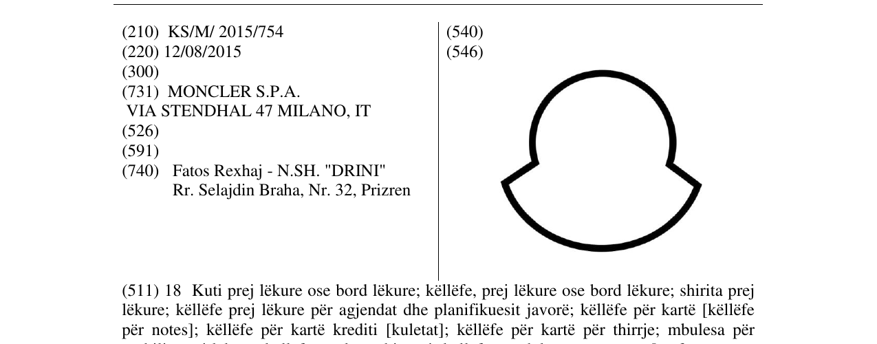 Zëri i markës Markë figurative në buletin