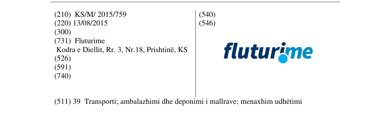 Zëri i markës fluturime në buletin