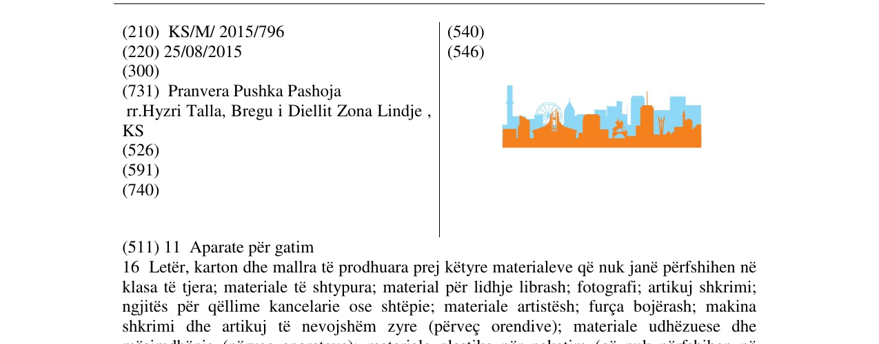 Zëri i markës Markë figurative në buletin