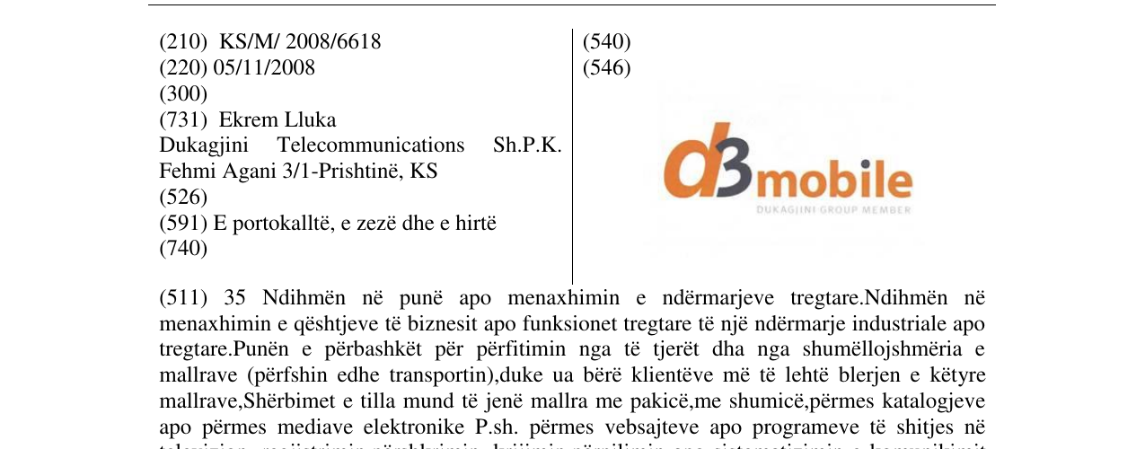 Zëri i markës d3 mobile në buletin