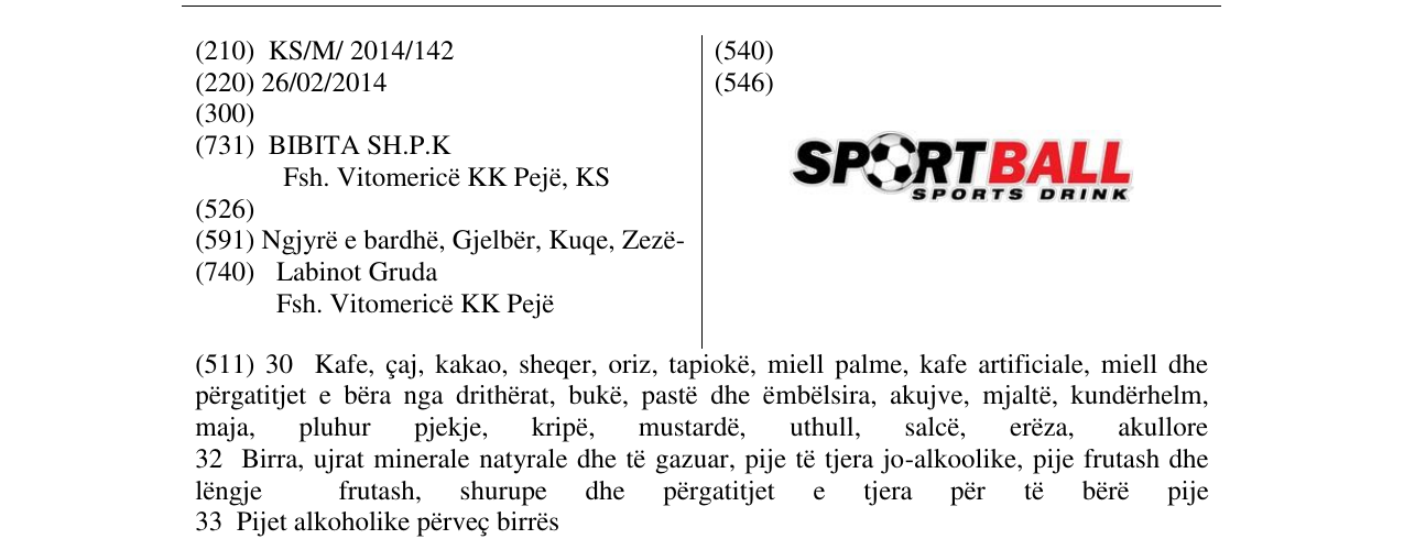 Zëri i markës Markë figurative në buletin