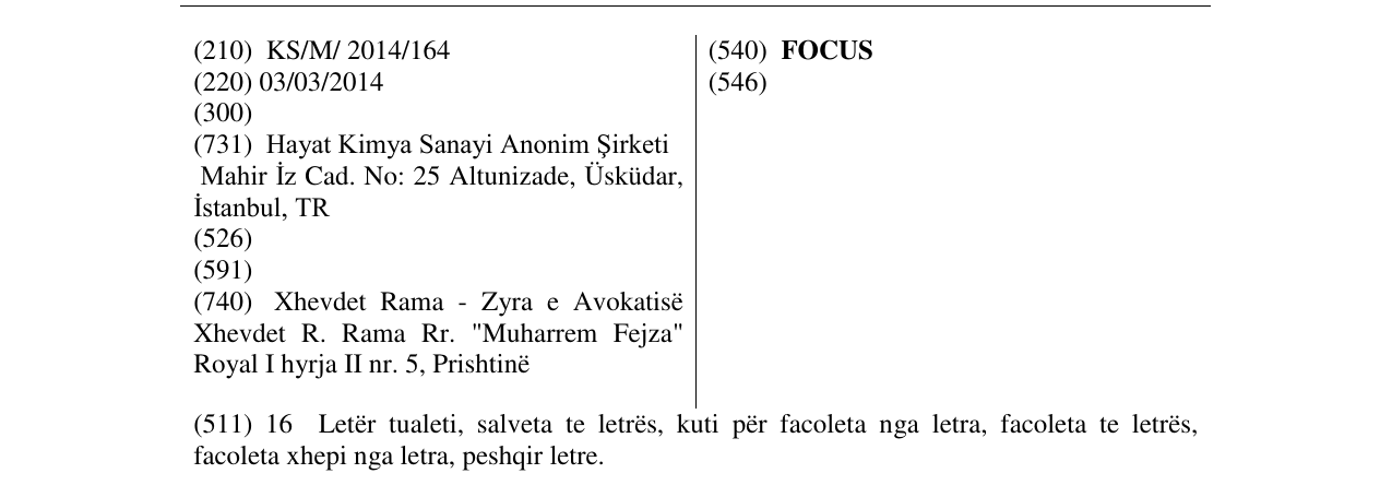 Zëri i markës FOCUS në buletin