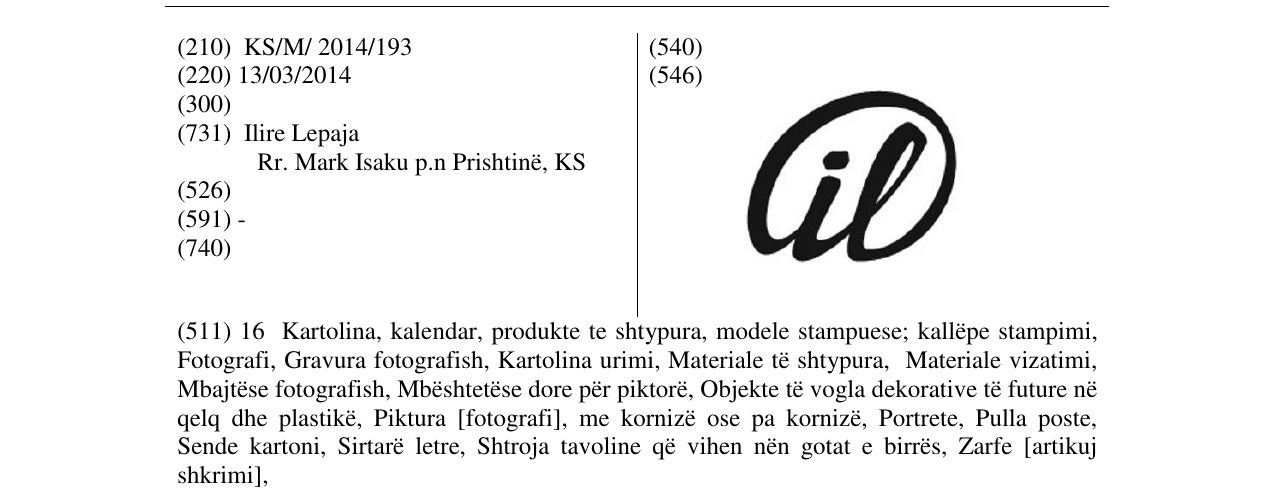Zëri i markës il në buletin