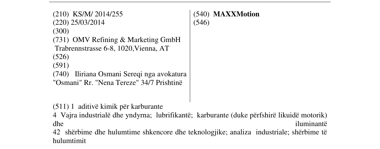 Zëri i markës MAXXMotion në buletin