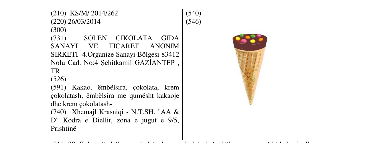 Zëri i markës Markë figurative në buletin