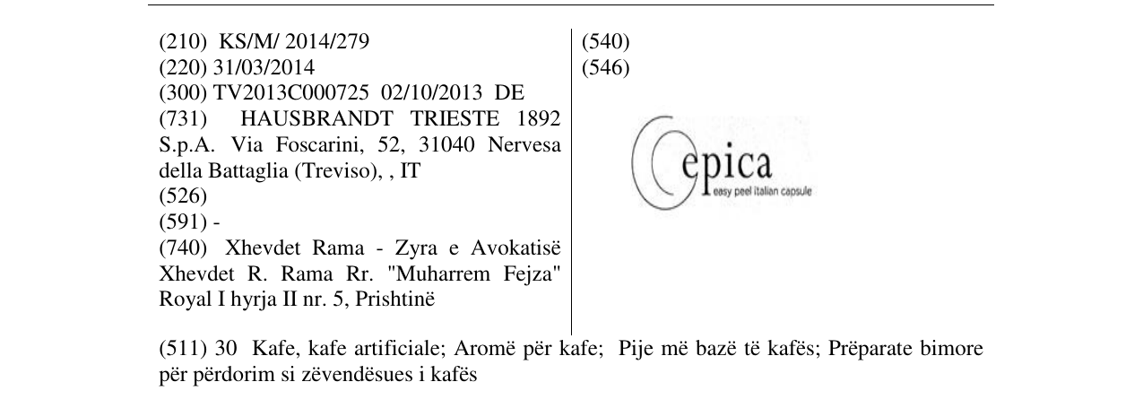 Zëri i markës epica në buletin