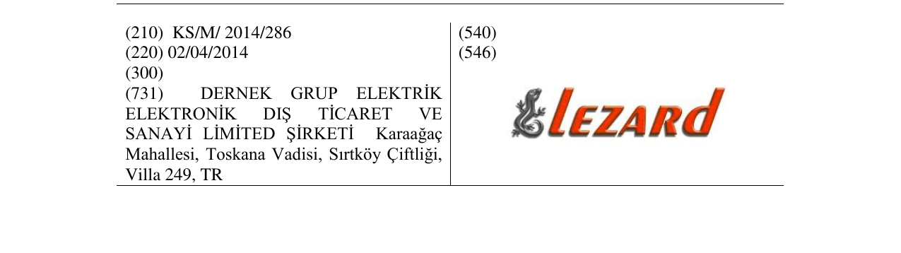 Zëri i markës LEZARD në buletin