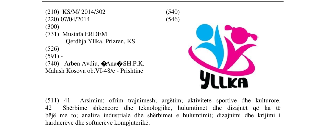 Zëri i markës YLLKA në buletin