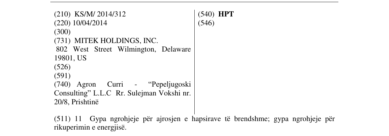 Zëri i markës HPT në buletin