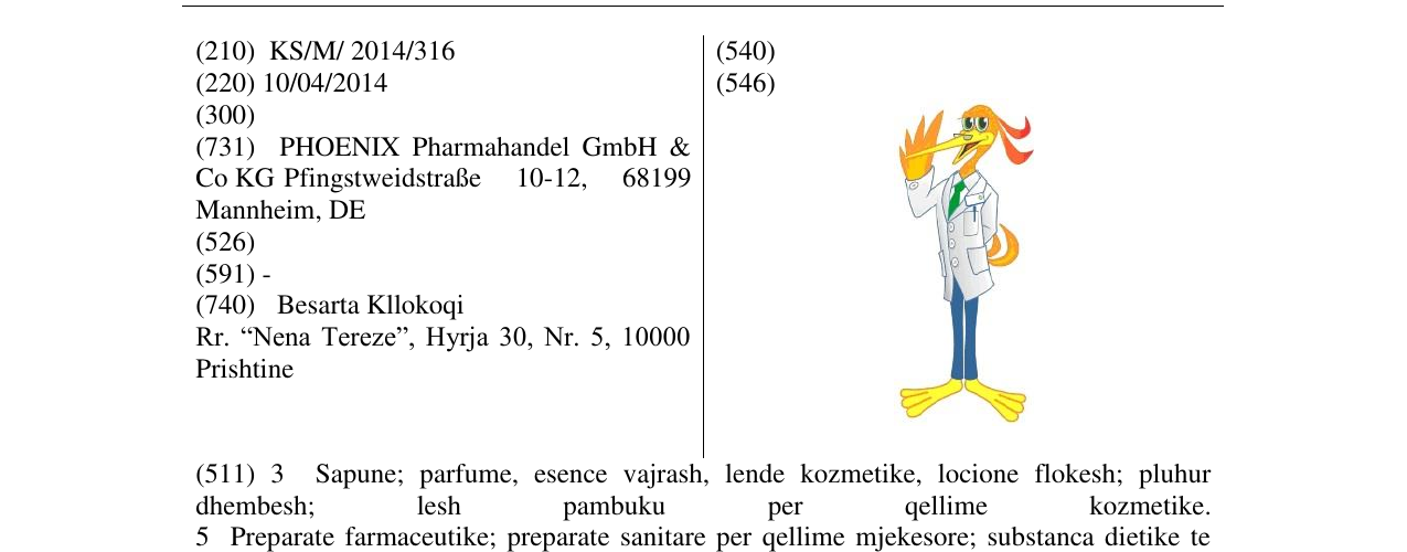 Zëri i markës Markë figurative në buletin