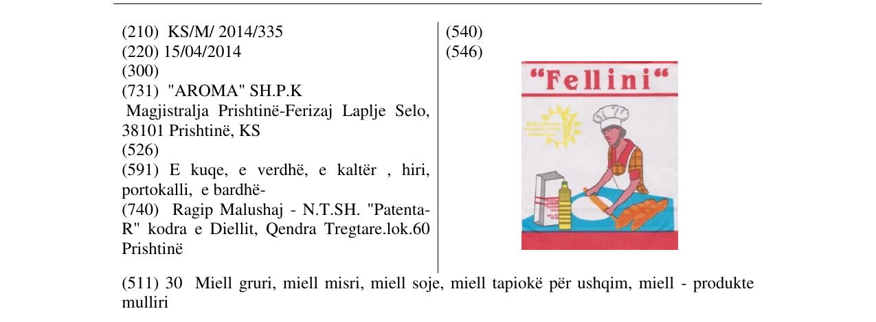 Zëri i markës Fellini në buletin